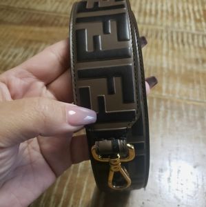 FENDI FF Leather strap